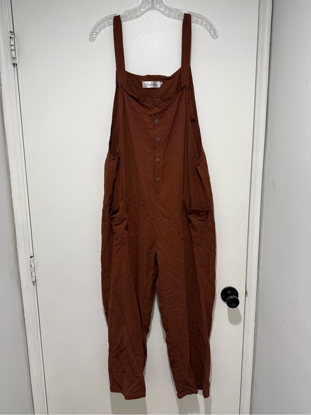 Aedvoouer -Women's Baggy Overalls Jumpsuits Wide Leg Harem Pants Casual